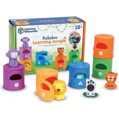 Zebras Activity Toys Learning Resources Peekaboo Jungle Toddler 10 Pieces