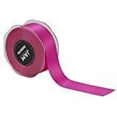 Black Silk & Crepe Papers Jam Paper Double Faced Satin Ribbon 1 1/2 Inch Wide x 25 Yards Shocking Pink Sold Individually