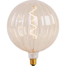 Calex Ljuskällor Calex E27 dimbar LED-lampa G200 bärnsten 4W 240 lm 2000K Guld