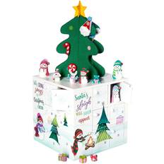Advent Calendars Precious Moments 33 Piece Wood Resin and Fabric Snowman Advent Calendar One Size Multi
