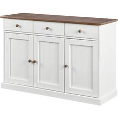 Marron Armoires 3 Portes + 3 Tiroirs 131 x 45 x 86h Buffet