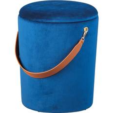 Bleu Tabourets Inter Link Coffre Bleu TCHAI 35 x P 35 x H 45 cm Tabouret