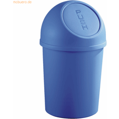 Helit Push top waste bin made plastic, capacity 13