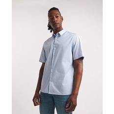 Calvin Klein Poplin Skjorte Med Korte Ærmer - Hvid