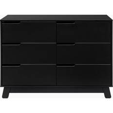 Black 6 drawer double dresser Babyletto Hudson 6-Drawer Assembled Double Dresser