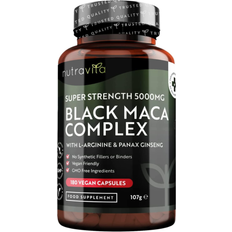 Maca Vitamins & Minerals Nutravita Super Strength 5000mg Black Maca Complex 180 pcs