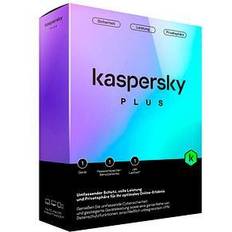 Kaspersky Plus Box Pack 1 år 1 enhet [Levering: 2-3 dage]