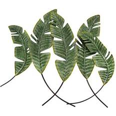 Decorative Items Metal Tropical Leaf Wall Hanging Sculpture Coastal Plant