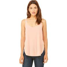 Bella+Canvas Womens Flowy Side Slit Tank Top, Small, Peach