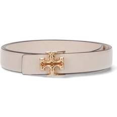 Silk Belts Tory Burch Logo Belt White