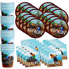 Cannucce Dirtbike Geburtstagsparty Zubeh Motocross Set