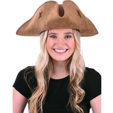 Chapeaux Elope Women's Brown Suede Pirate Hat