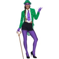 Charades Riddler Women's Costume Green/Purple