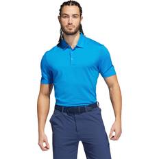 Tops adidas Ottoman Stripe Mens Golf Polo, Blue Rush/Mint