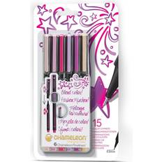 Fineliners 6 Pen Floral Colors Set