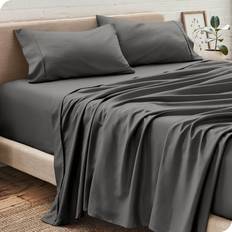 Split king sheets Bare Home Split California King Bed Sheet Gray