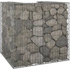 Gabionvæg vidaXL Gabionvæg Til Affaldsspand 110x100x110 cm Galvaniseret Stål 100x100cm