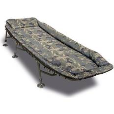 Verde Sillas de camping Solar Bedchair 6-Bein Karpfenliege Camo Undercover