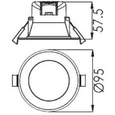 Deko Light Acrux LED recessed Ceiling Flush Light