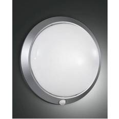 Silber Deckenfluter Fabas Luce Armilla 1X60W Deckenfluter