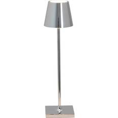 Zafferano Zafferano Poldina Micro Batterilampe Blank Krom Bordlampe