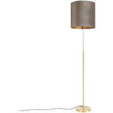 Beige - D Gulvlamper & Havelamper QAZQA guld Gulvlampe