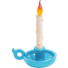 Seletti Grimm Bugia Deko LED-Bordlampe i Kerteform Blå Bordlampe