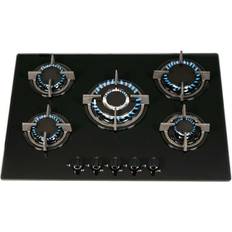 SIA GHG703BL 70cm Black 5 Burner