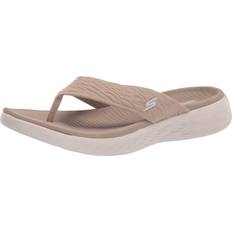 Skechers Beige Flip-Flops Skechers Women's ON-The-GO 600-SUNNY Flip-Flop, Taupe