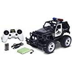 Carson 500404267 1:12 Jeep Wrangler Police 2.4G 100% RTR Fjärrstyrd bil, RC inkl. batterier och fjärrkontroll,Fjärrstyrd bil för RC bil