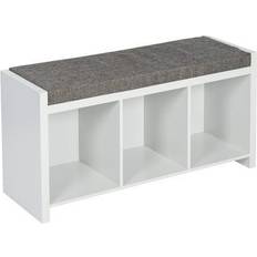 Gray Storage Benches Honey Can Do Cube Organizer Storage Bench