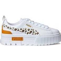 Puma Beige Trainers Puma Kids Mayze Leather Trainers