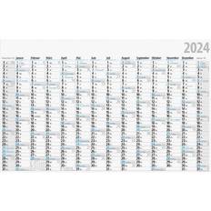 Årskalender 2024 1 Sida 121 x 77 cm Vit