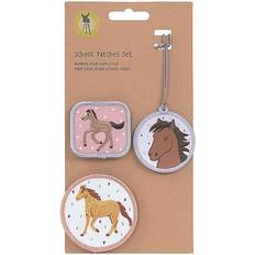 Lässig Babynester & Decken Lässig School Patches Set Horse