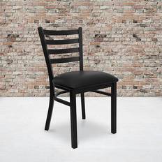 Kitchen Chairs Flash Furniture HERCULES Series Black Ladder Kitchen Chair