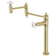 Brass Kitchen Faucets Kingston Brass Ks370.Px Restoration 3 Brass