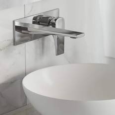 Swiss Madison Monaco Single-Handle Wall-Mount Bathroom Faucet Chrome Grey