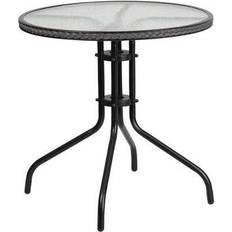 Furniture Flash Furniture Barker 28 Tempered Small Table