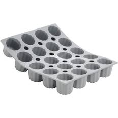 Silicone Moules à Muffins De Buyer 1856.21D elastomoule, silikon, grå Muffinsplåt