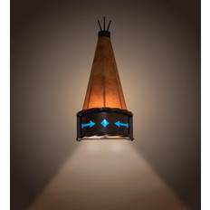 Fabric Wall Flush Lights Meyda Tiffany Teepee Wall Flush Light