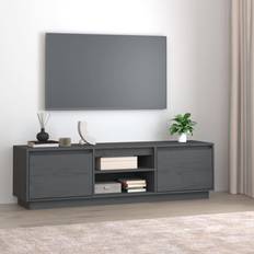 vidaXL massivt fyrretræ TV-bord
