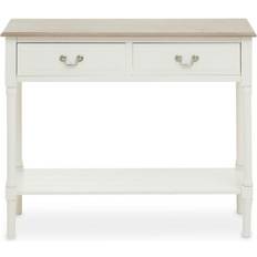 White Console Tables Premier Housewares Heritage 2 Ivory Console Table 33x91cm