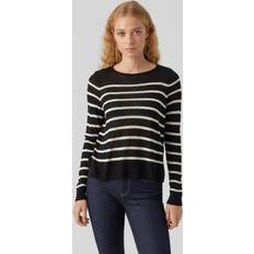 Vero Moda Woman Jumpers Vero Moda Womenss Striped Jumper in Black