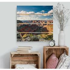 Planken & Balken Holzbild Plankenoptik Natur des Canyons