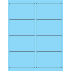Box Partners LL179BE 4 Fluorescent Labels Pack 800