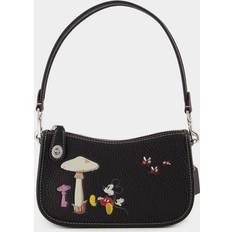 Coach Håndvesker Coach x Disney Mickey and Flowers Leather Shoulder Bag