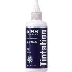 Black Semi-Permanent Hair Dyes Kiss Tintation Semi-Permanent T920 Blue Black 148ml