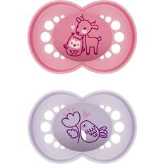 Mam Tétines Mam Pacifier Original Pure Silicone 16 Months Pink & Lilac 2 pcs