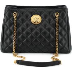 Guld Tote Bag & Shopper tasker Versace Black Quilted Nappa Leather Medusa Tote Women's Handbag