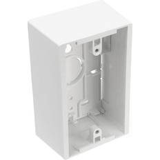 Surface mount electrical box Leviton 4.72 in. Rectangle Plastic 1 gang Surface Mount Box White